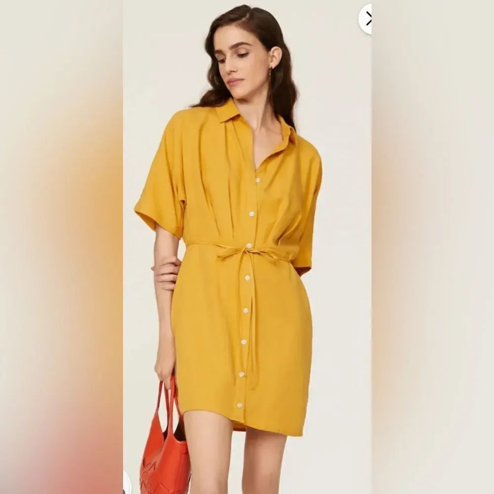 Thakoon Yellow Shirt Dress Size 4